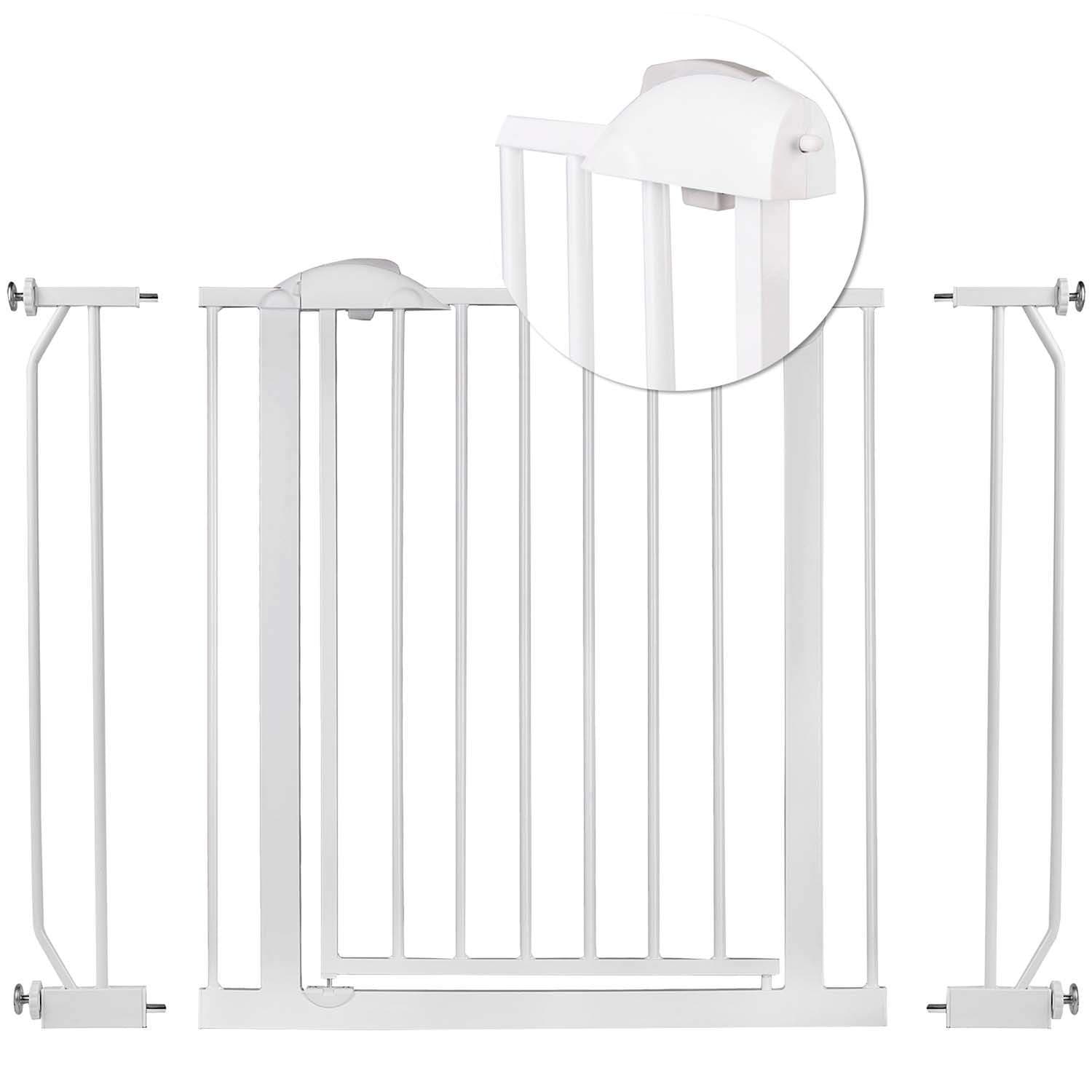 Sikkerhetsport for barn, hvit - Nukido 718100