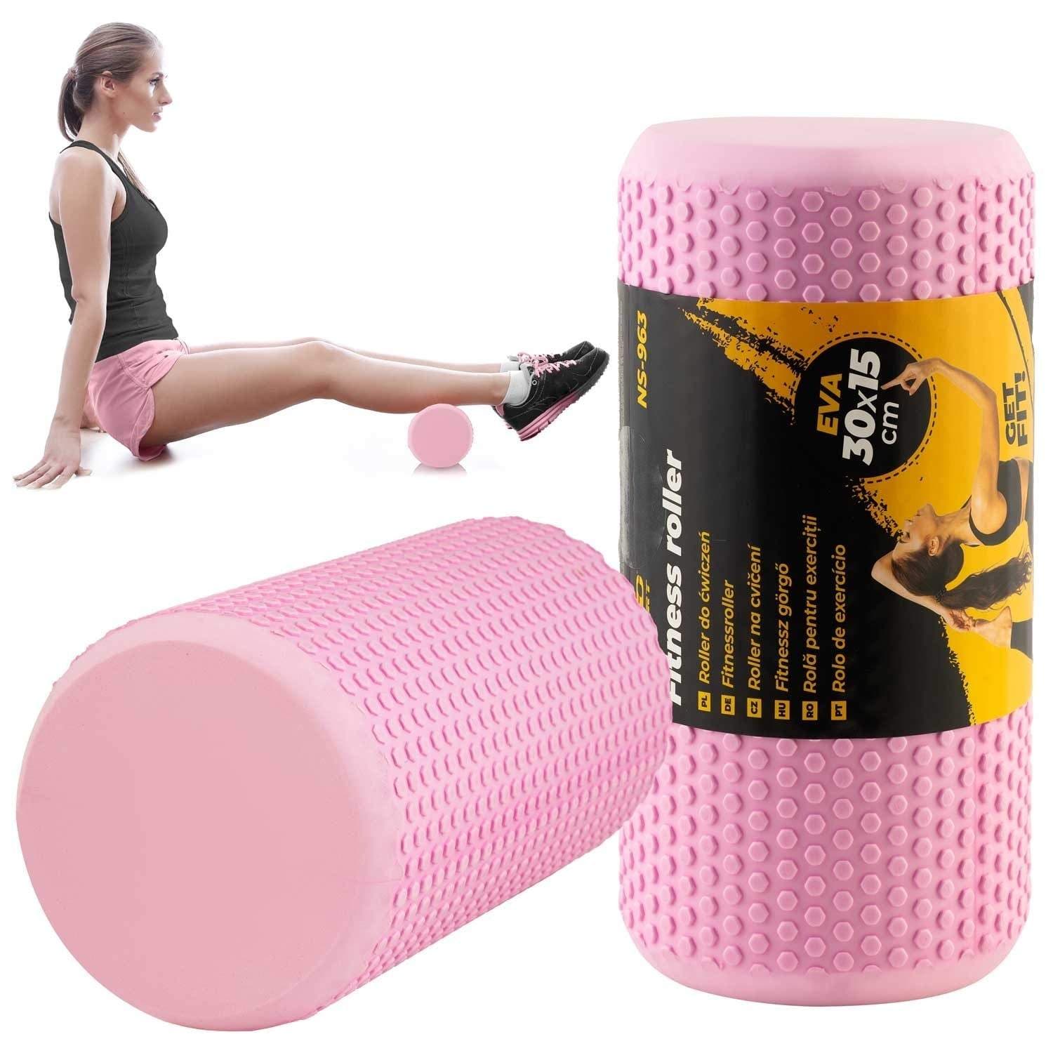 Treningsrulle i EVA-skum, Rosa - NS-963