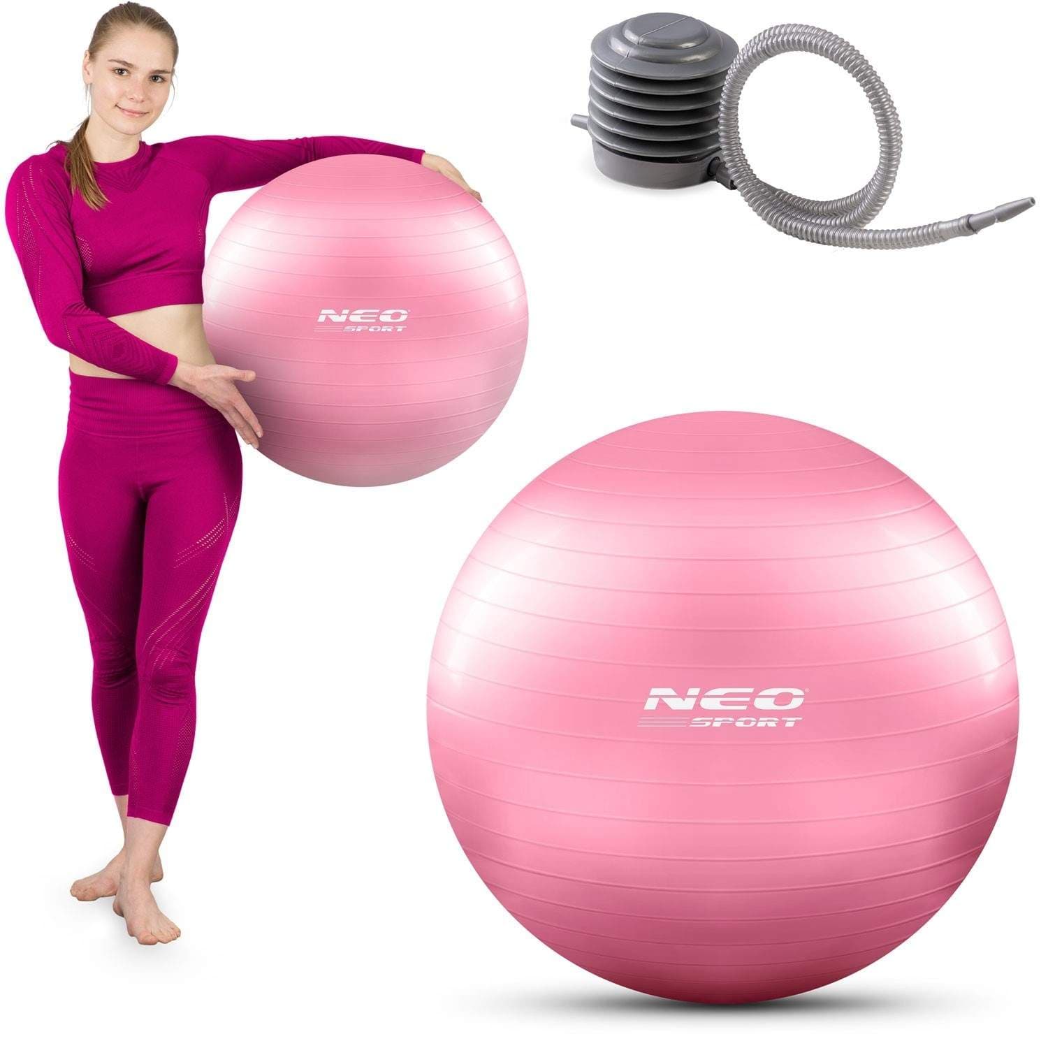 Treningsball 55 cm NS-950 Rosa