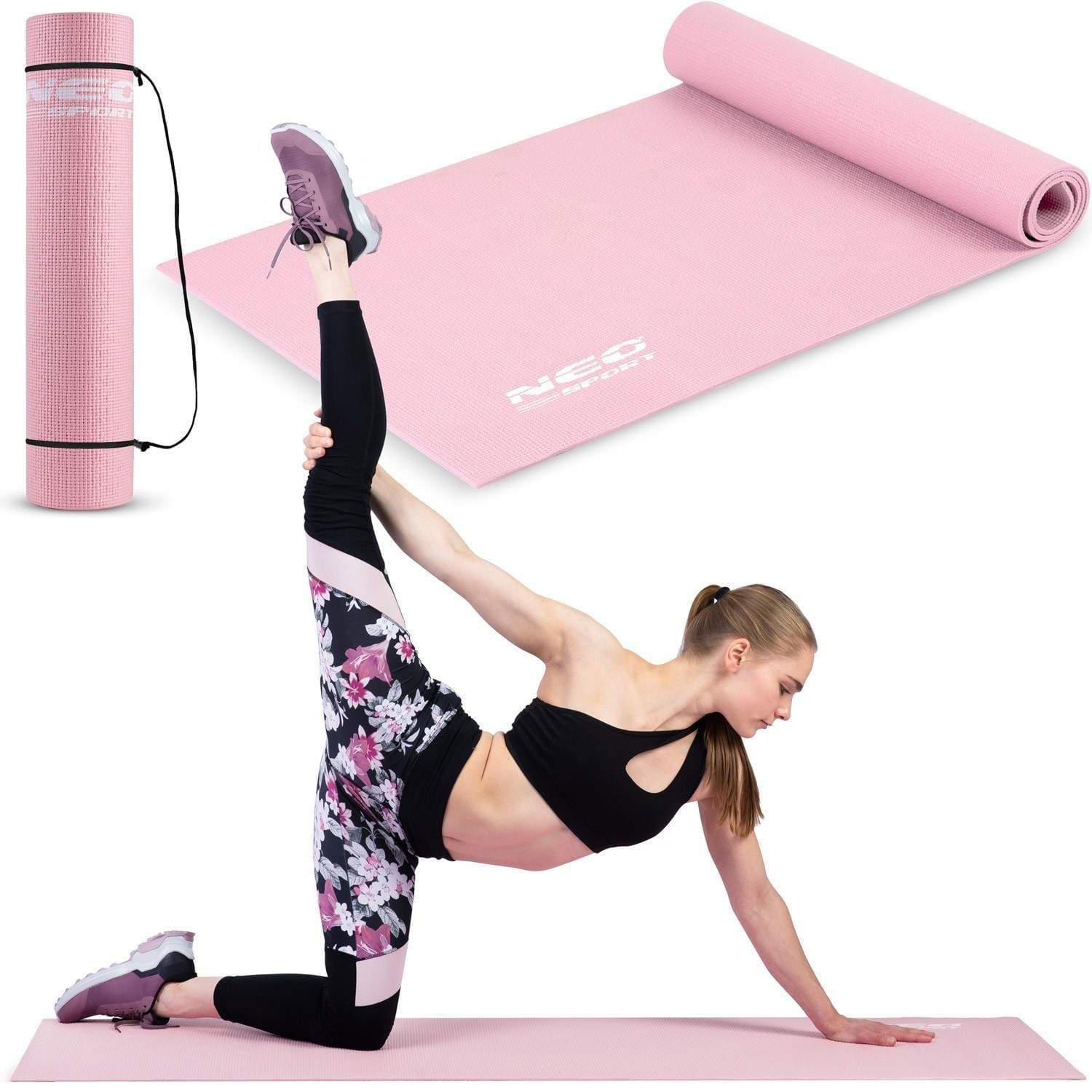Treningsmatte Neo-Sport 173 x 61 cm - Rosa (192101)