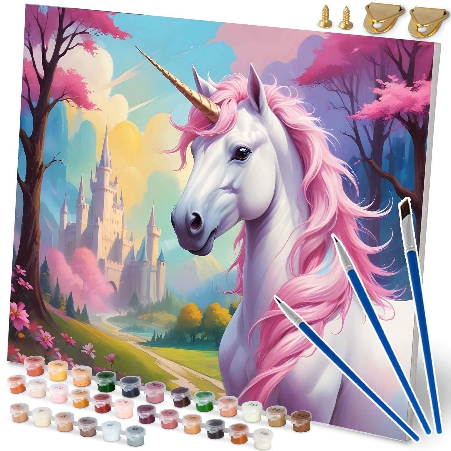 Maleri etter tall 40x50 cm Massido Unicorn