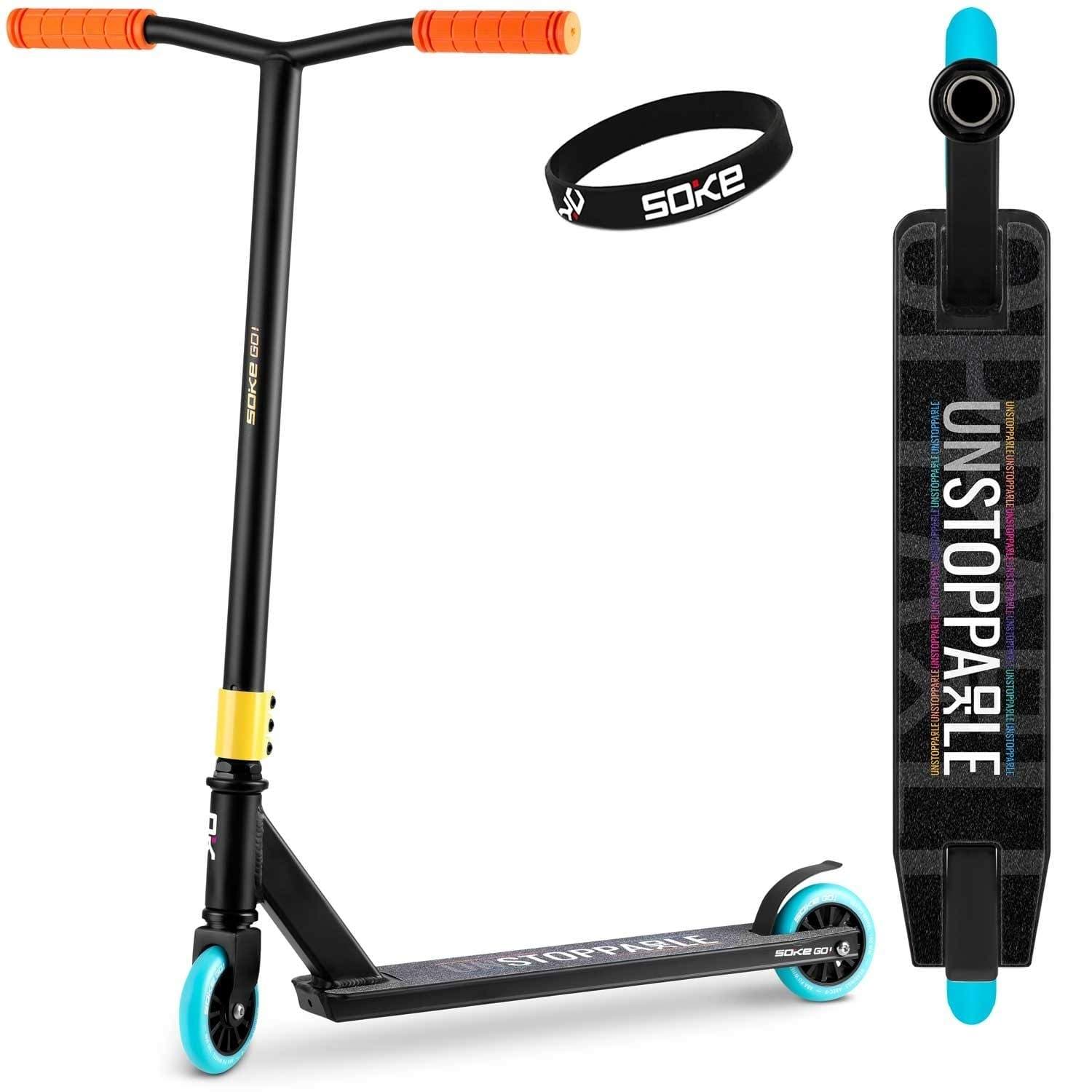 Profesjonell triksscooter SOKE GO! Oransje