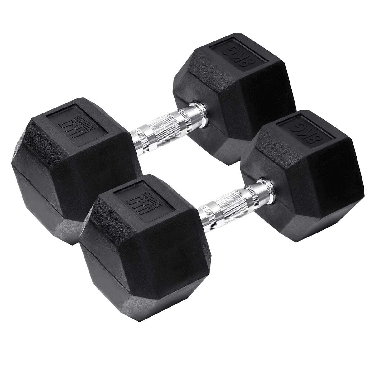 Orange Gym - Hex Dumbbell - 8 kg - sett med 2