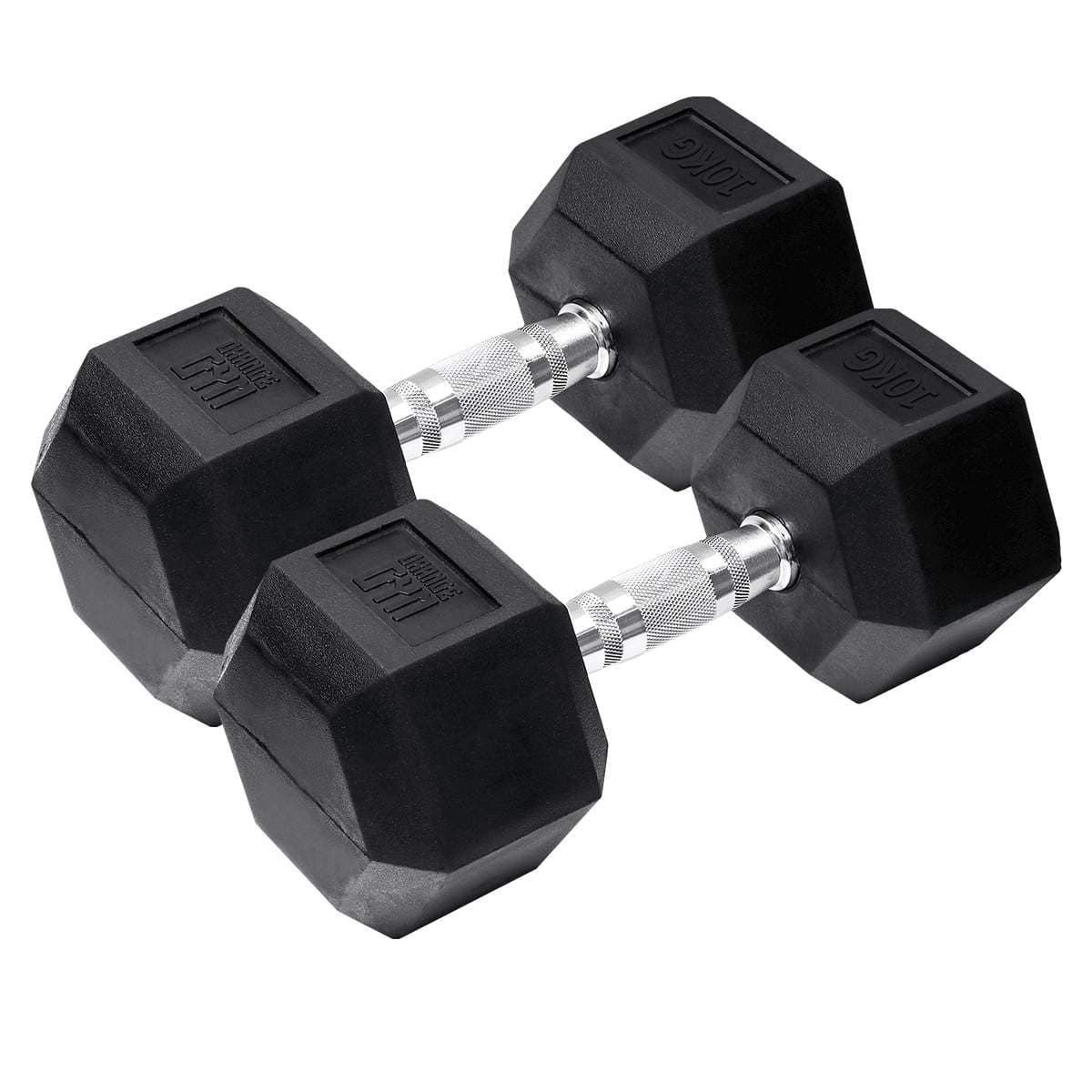 Orange Gym - Hex Dumbbell - 10 kg - sett med 2