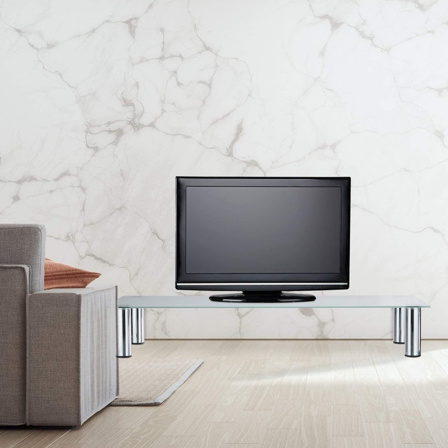 TV-stativ i glass view 2