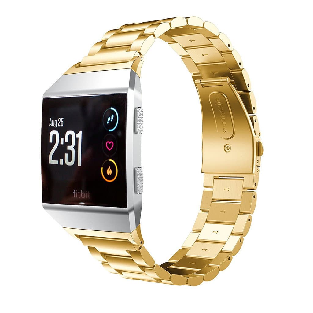 Rustfritt stål armbånd kompatibel med Fitbit Ionic