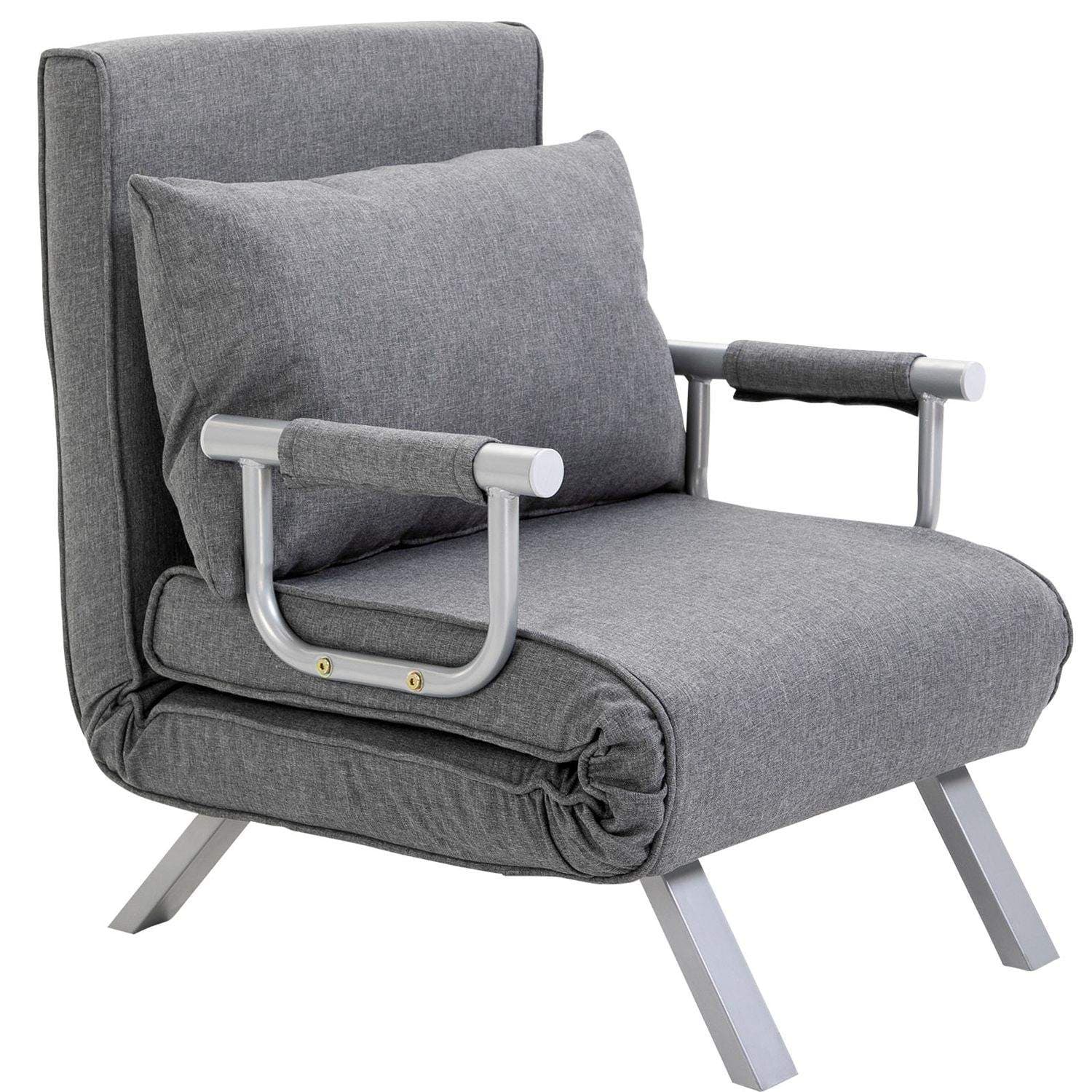 Cabriolet grå hvilesovesofa – Lin, metallramme