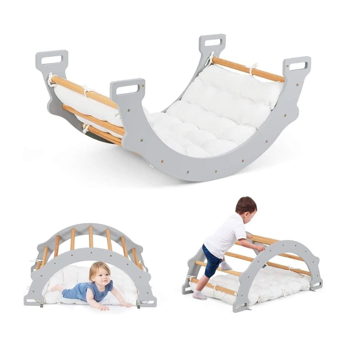 Klatrebue i tre med myk pute – Rock & Climb Fun