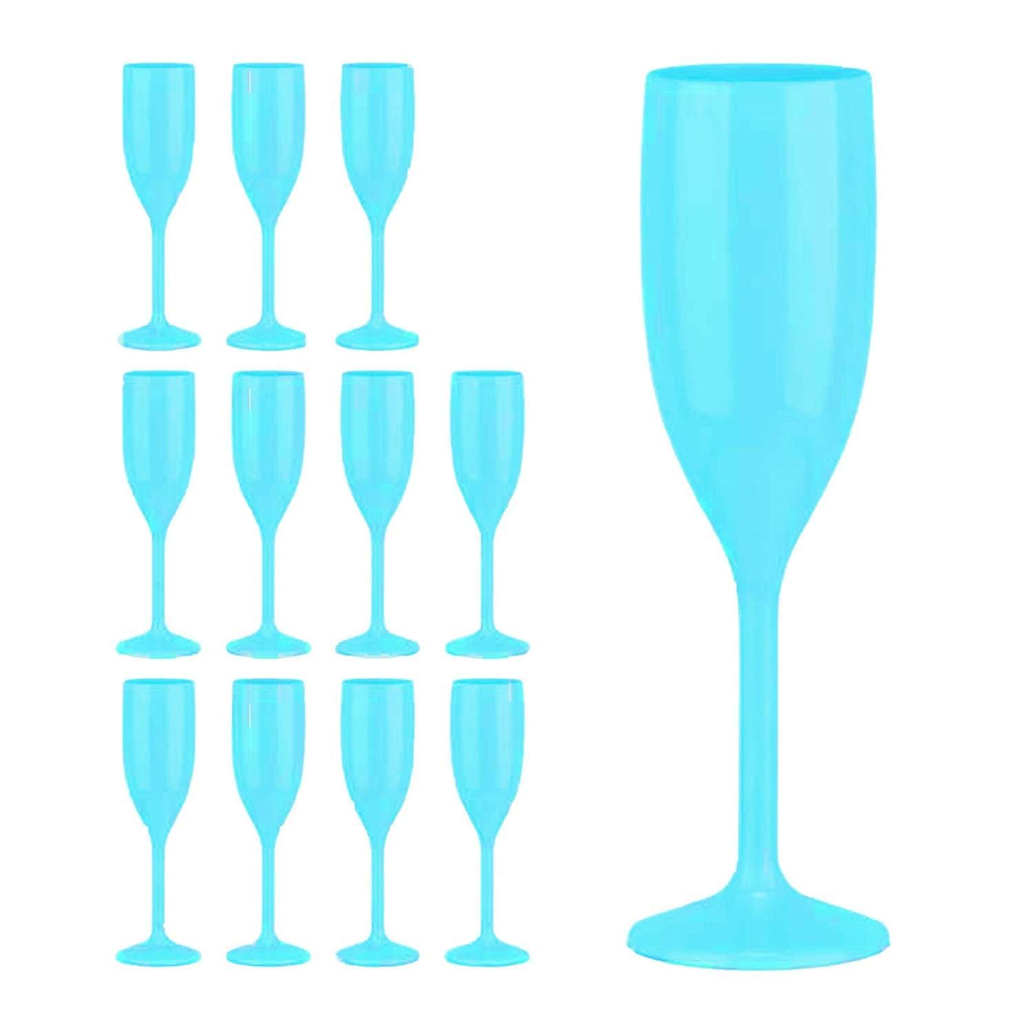 Plast champagnefløyter – sett med 12, bruddsikre