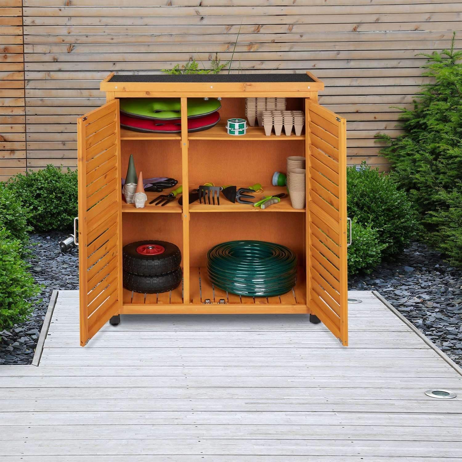 Hageskap med takpapp – værbestandig view 2