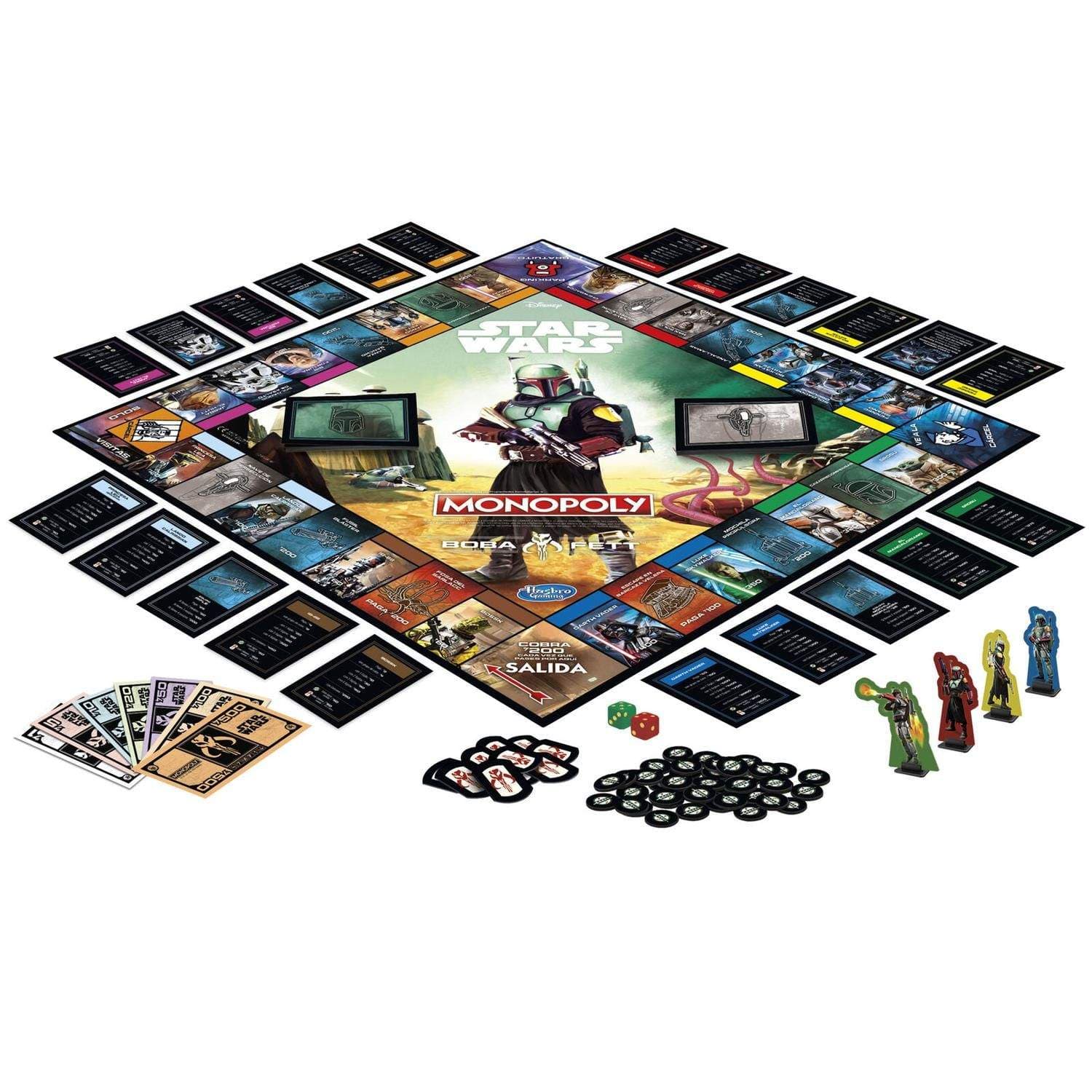 Det spanske Star Wars Boba Fett Monopoly-spillet view 2