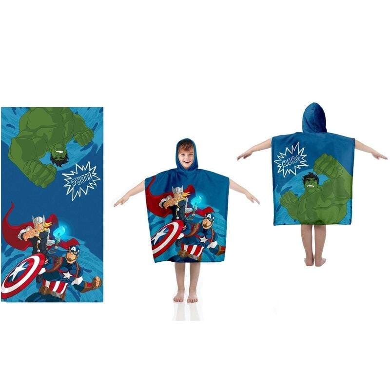 Marvel Avengers ponchohåndkle i bomull