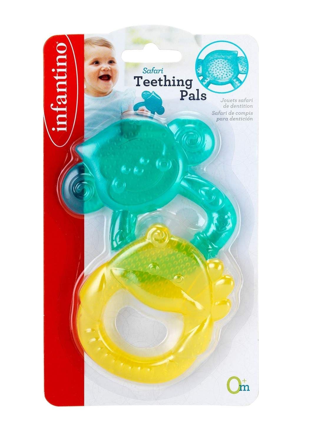 Infantino Safari Teething Pals (sett med 2)
