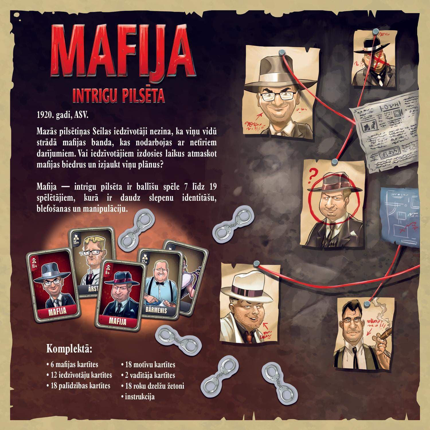 Trefl Mafia Board Game (på latvisk) view 2