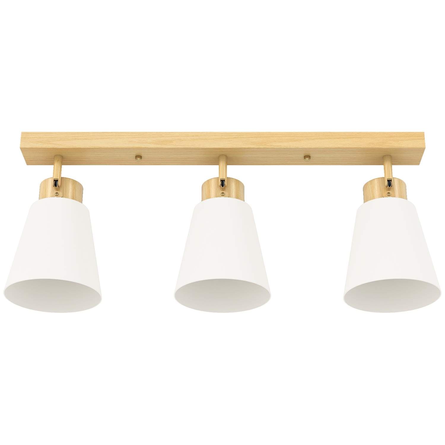 LED-taklampe 40W – justerbare hoder, trefinish