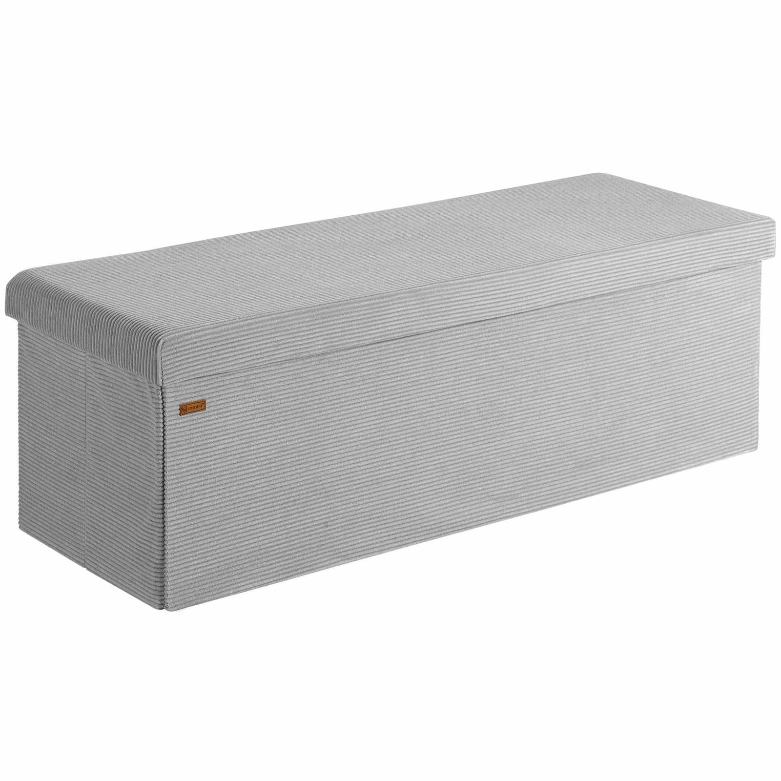 Benk grå snor 114x38x38cm MDF sammenleggbar