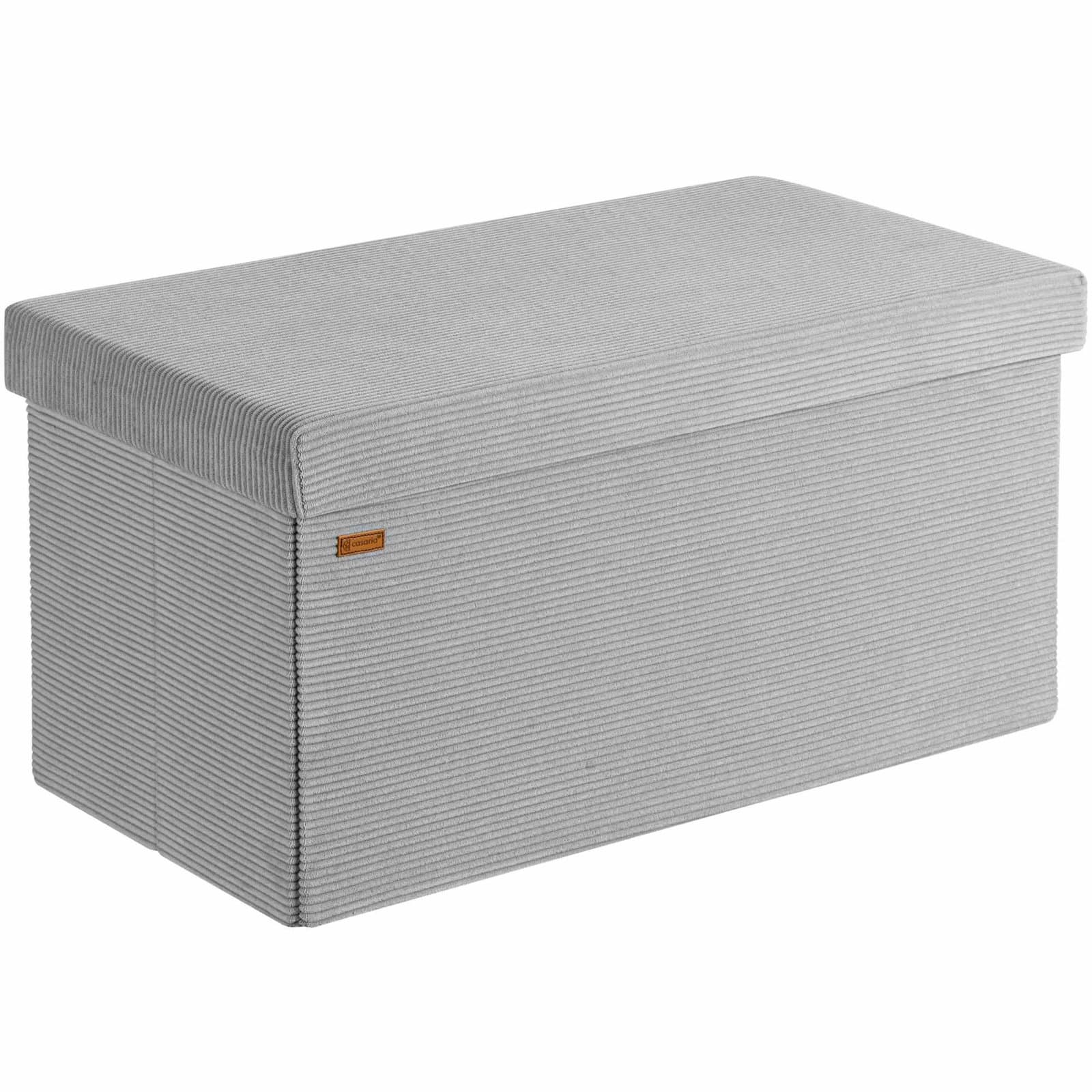 Benk grå snor 76x38x38cm MDF sammenleggbar