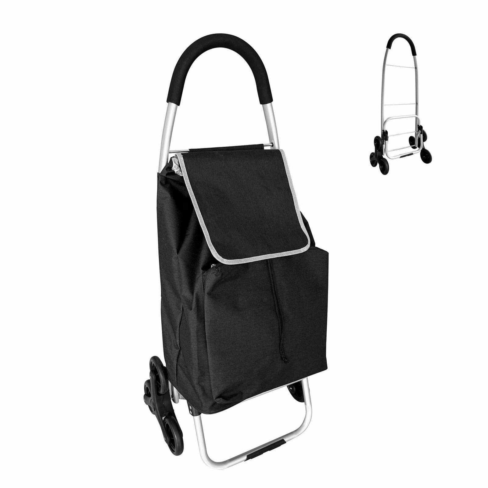 Handlevogn med trappehjul, 45 liters kapasitet