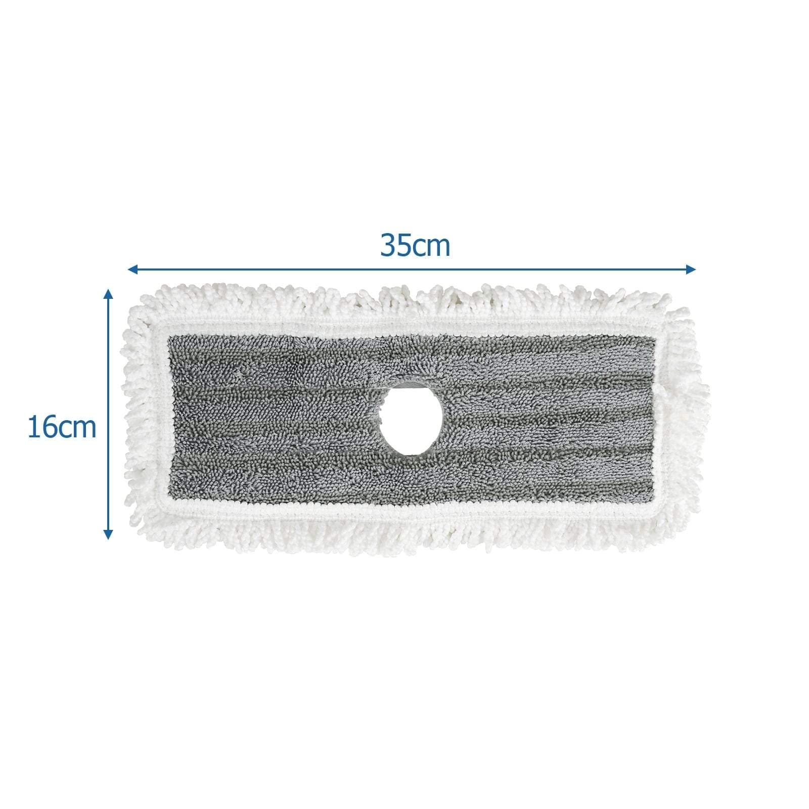 6-delers vaskbart moppehodesett – 35 x 16 cm, grå
