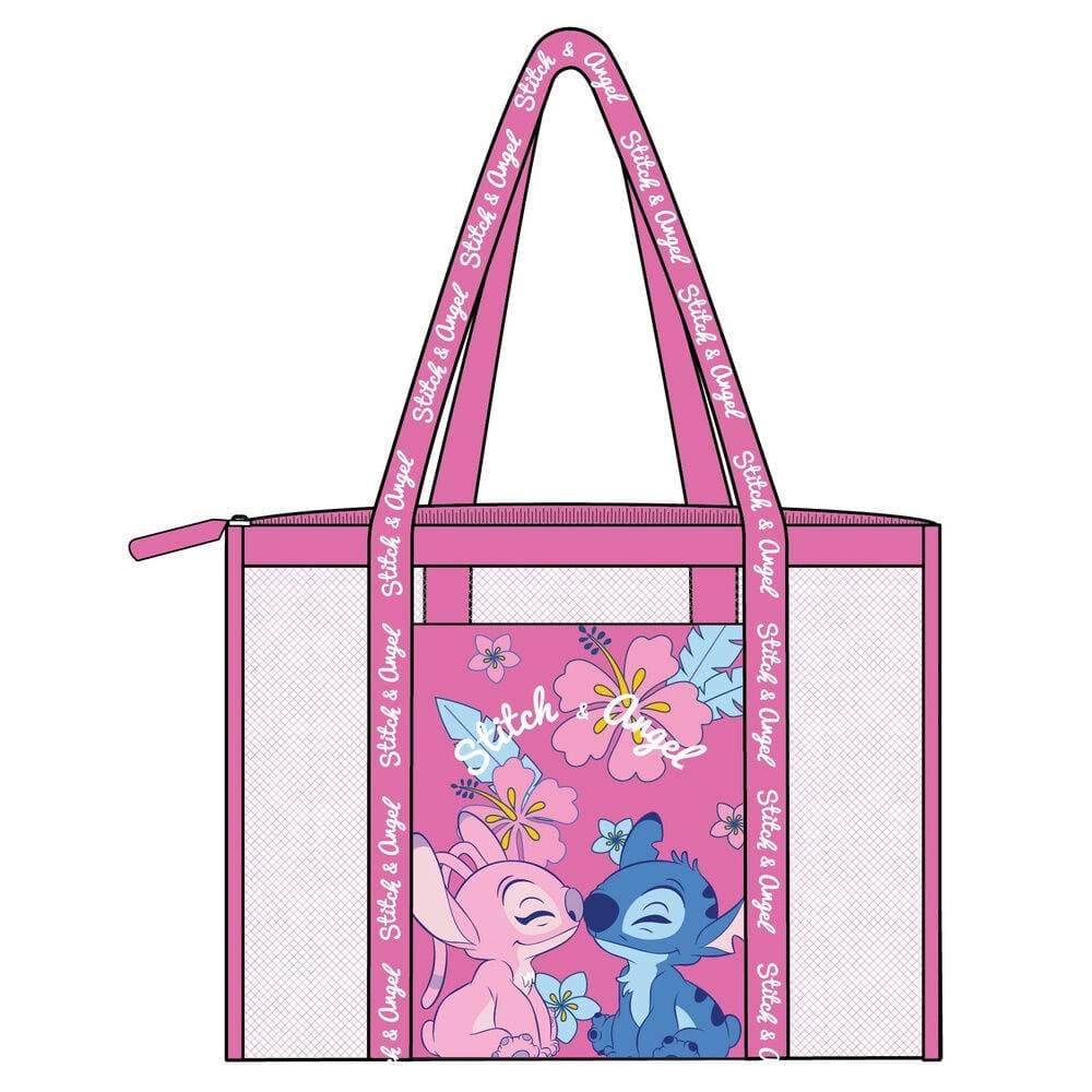 Disney Stitch & Angel strandveske i netting