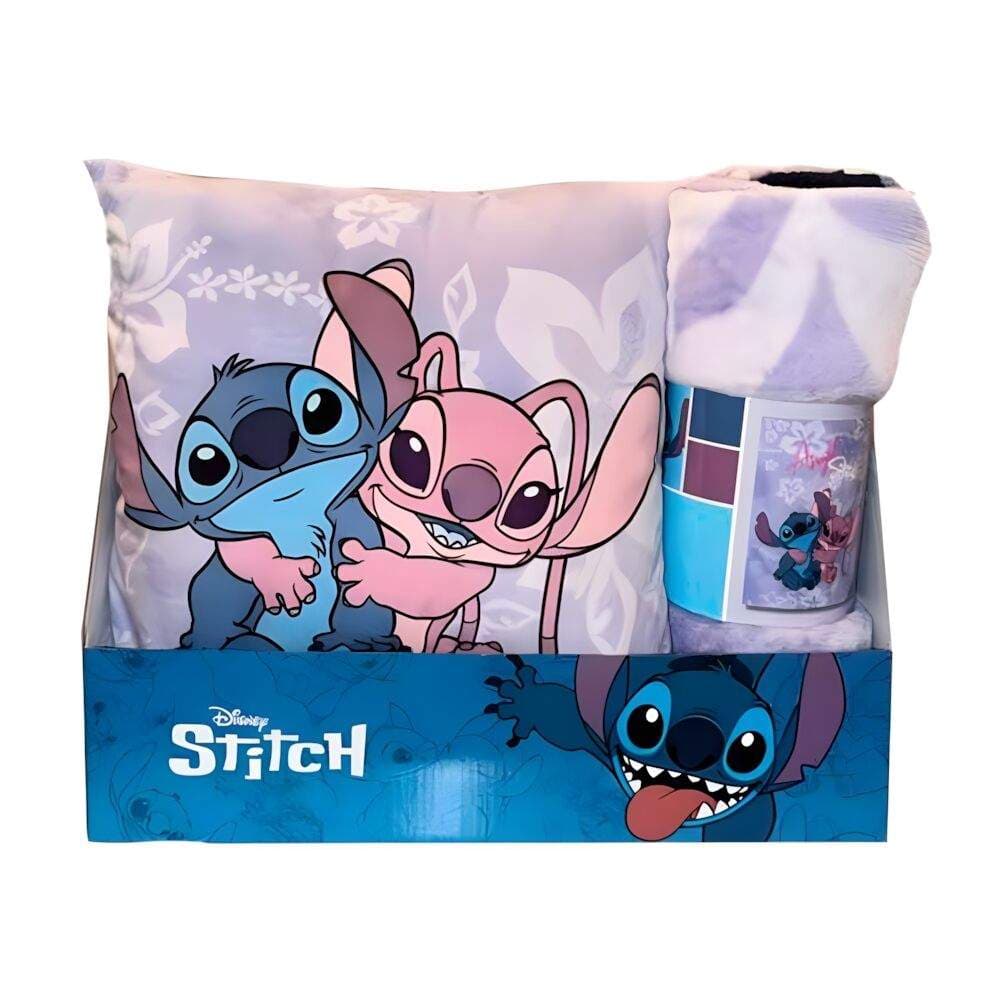 Disney Stitch & Angel polartepledd + putesett