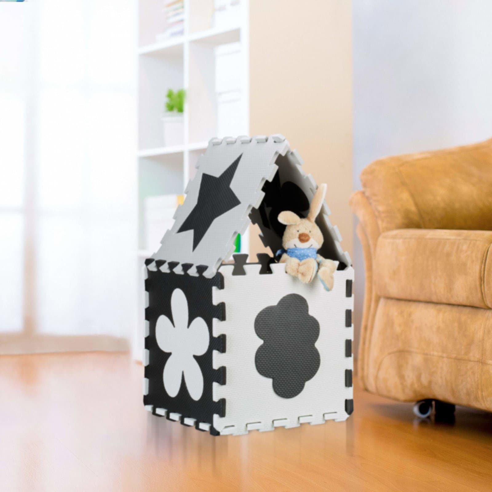 Puslespill 3x3 puslespill mat stikksag med ramme view 2
