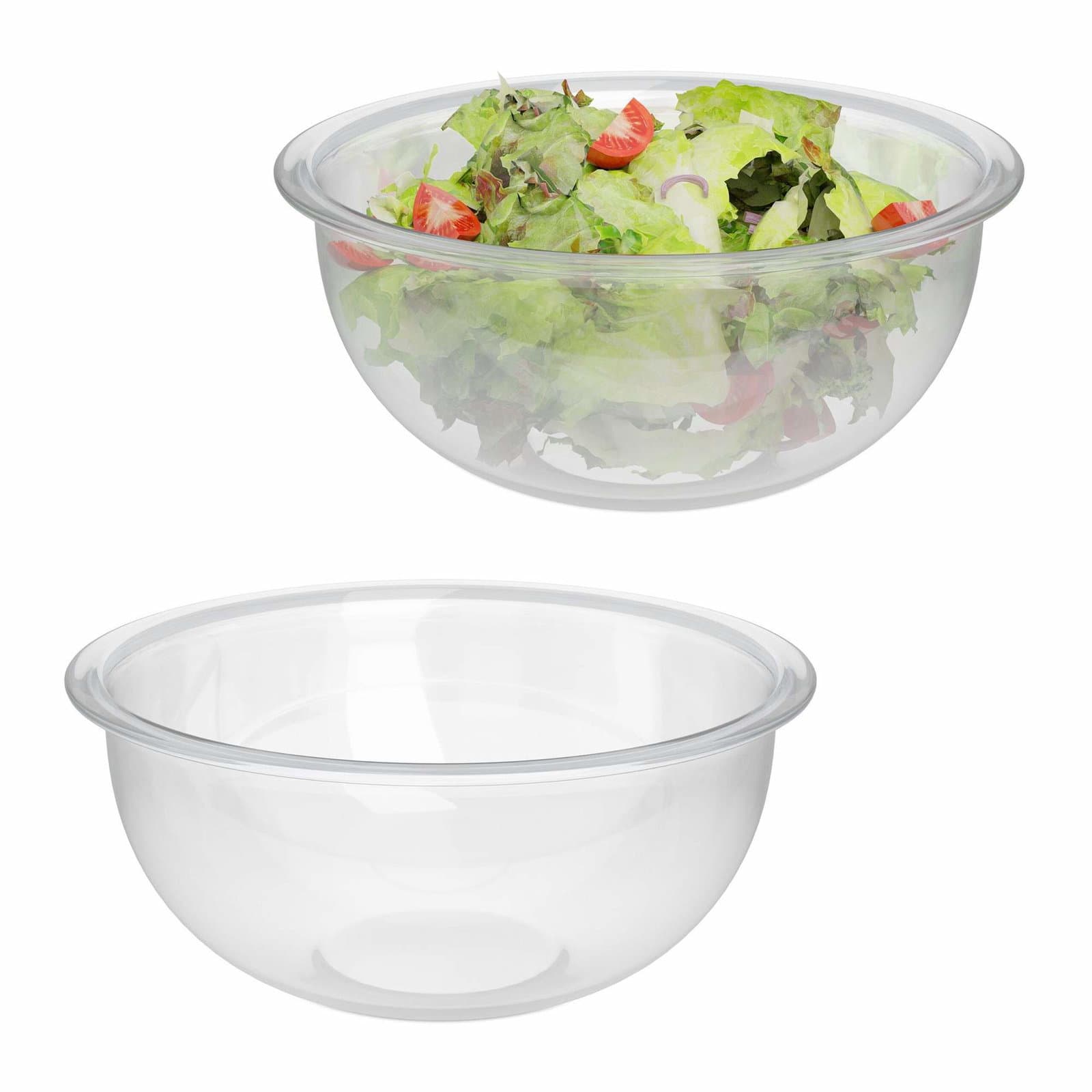 Salatskåler i glass 2-pakning