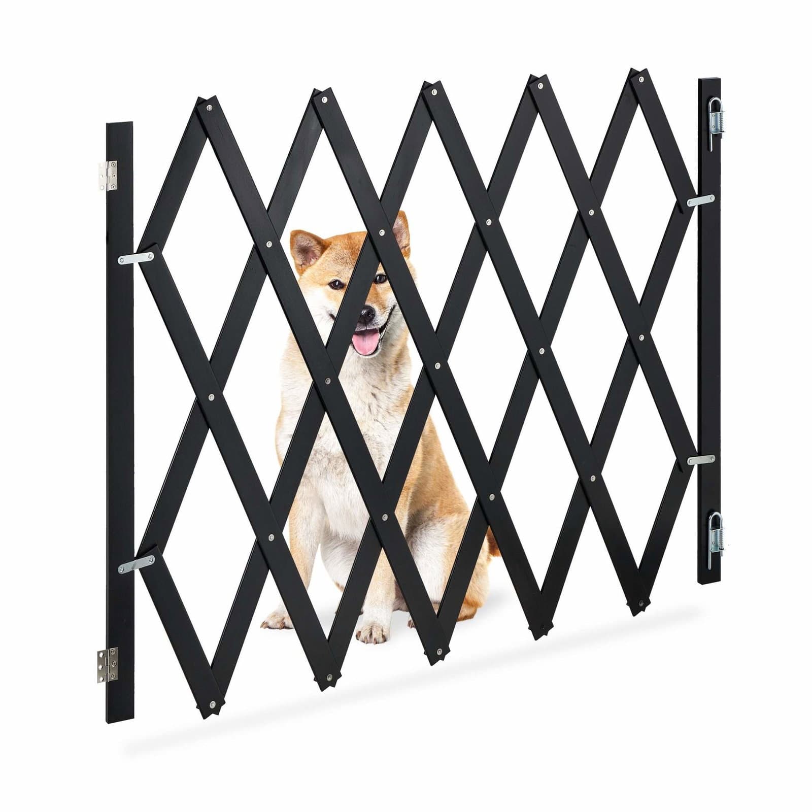 Uttrekkbart hundegitter Sort