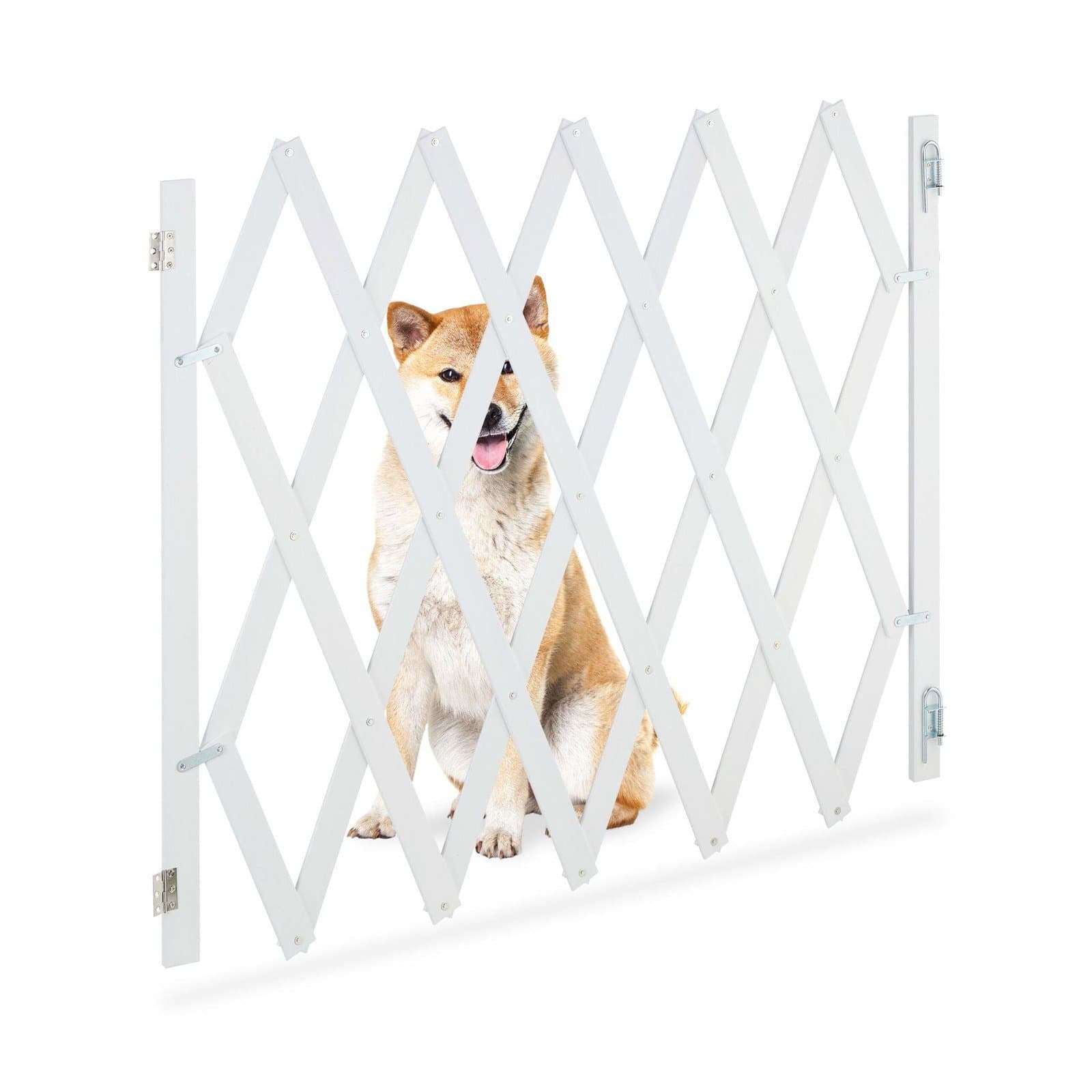 Uttrekkbar hundestang i hvit