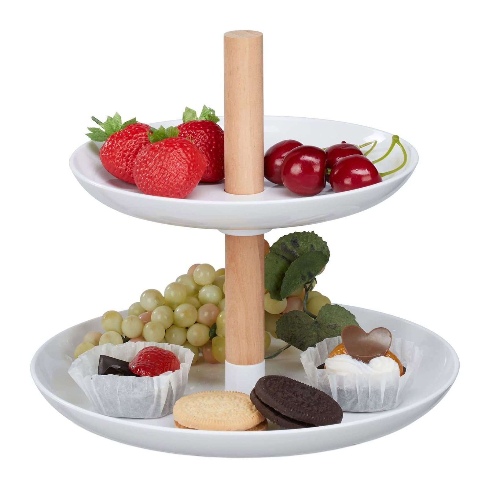 etagere i to etasjer Plast og tre