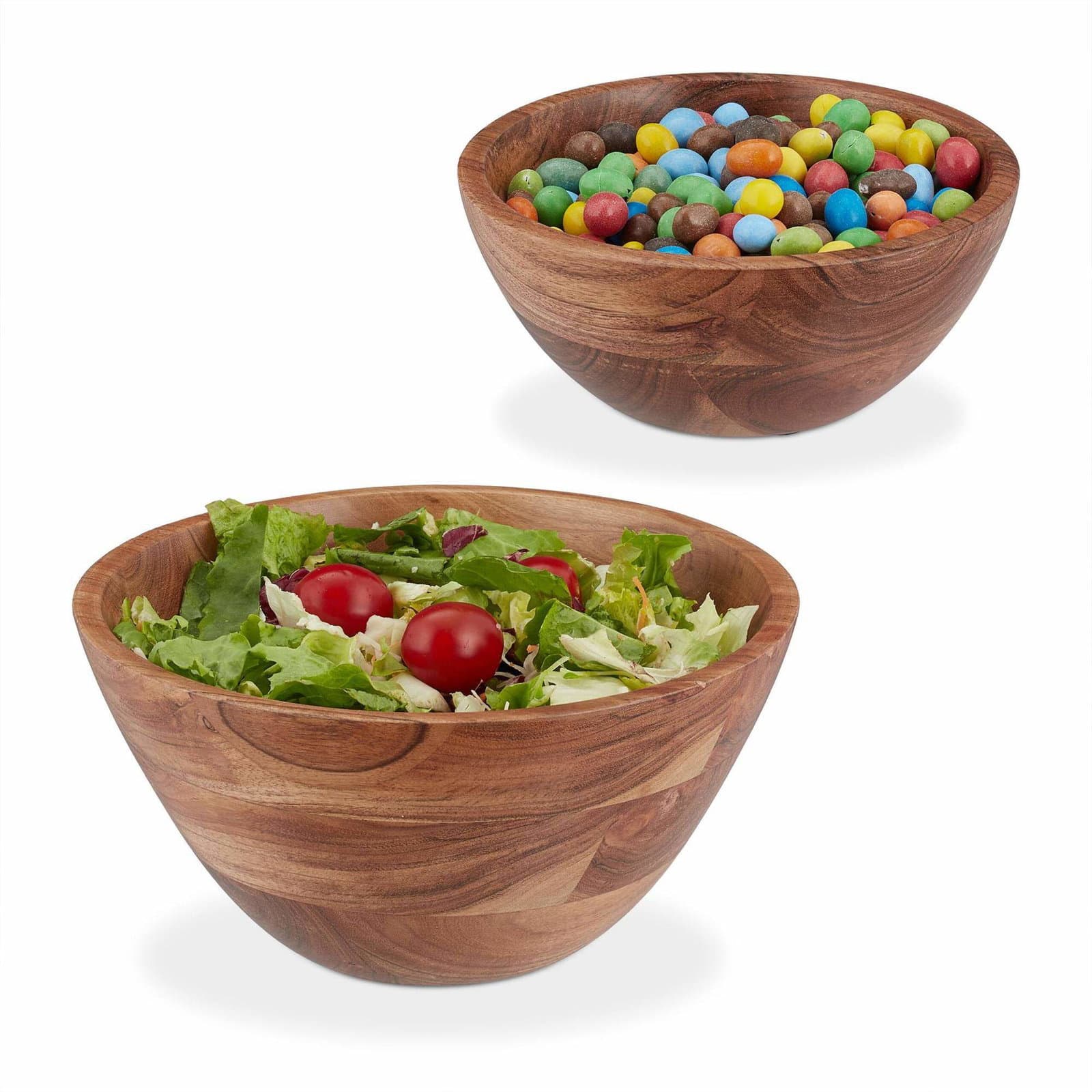 Salatskål sett med 2 stk akasietre