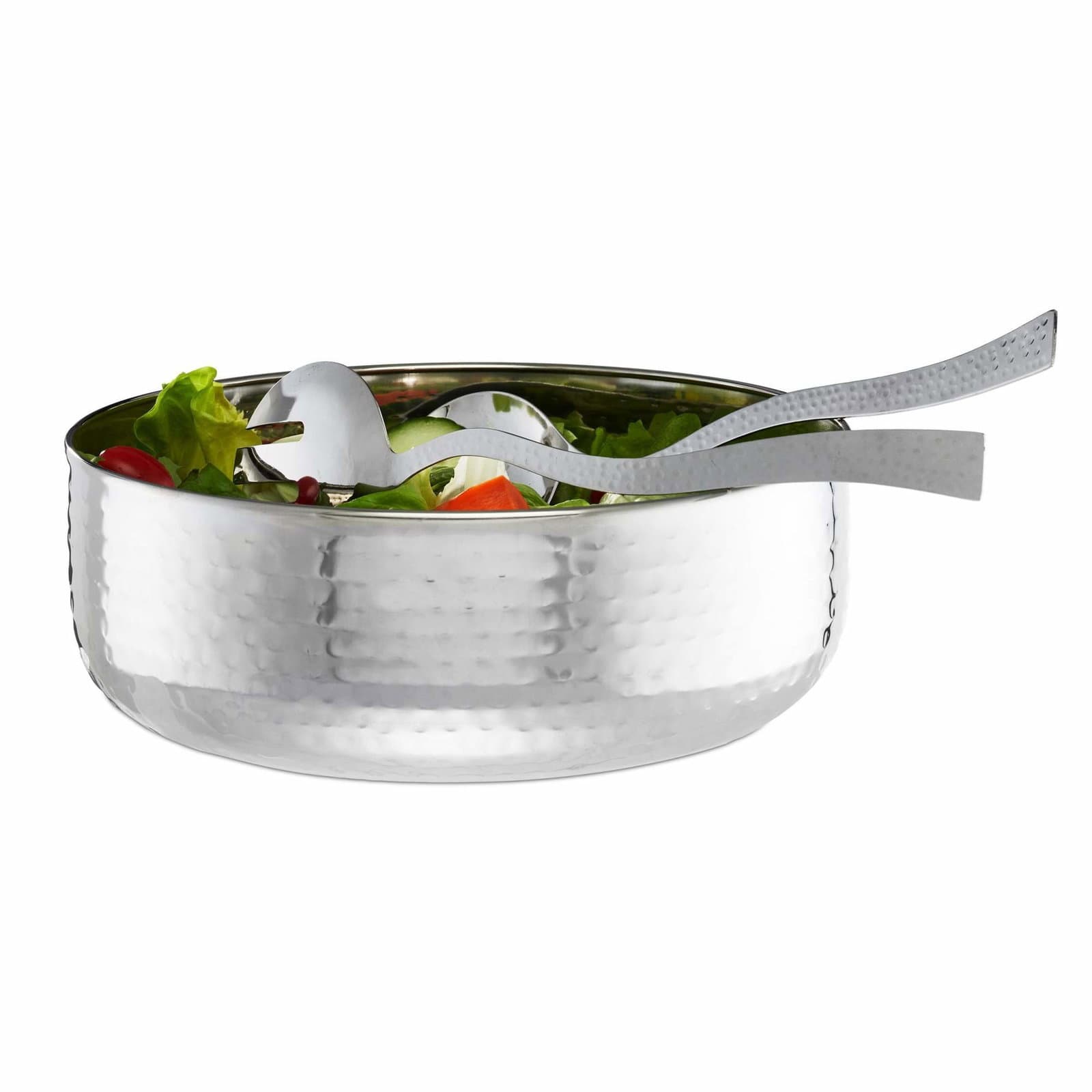Salatskål med bestikk