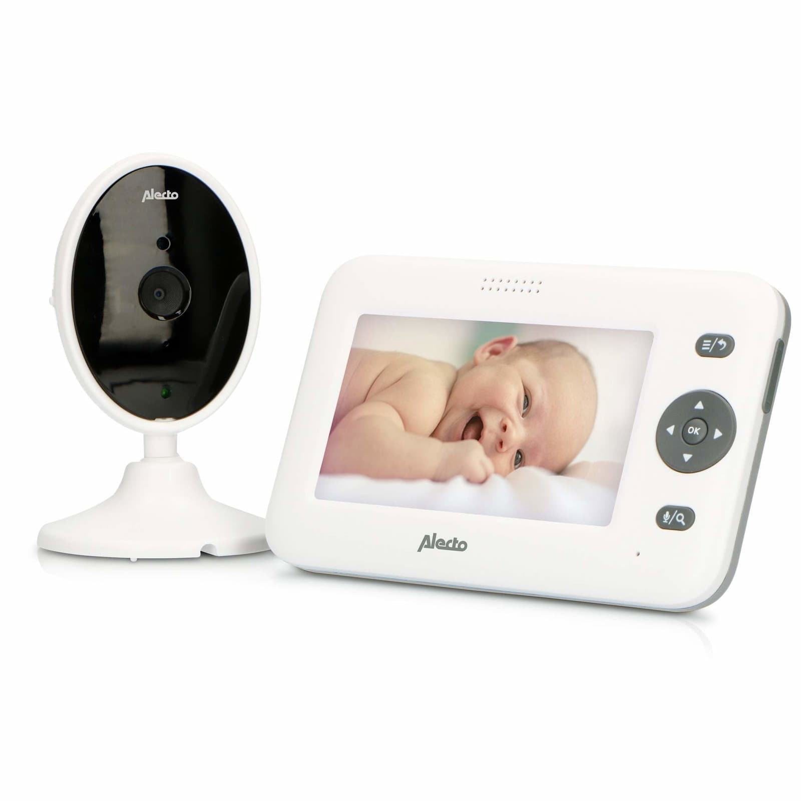 Videobabymonitor, 4,3" fargeskjerm, nattsyn