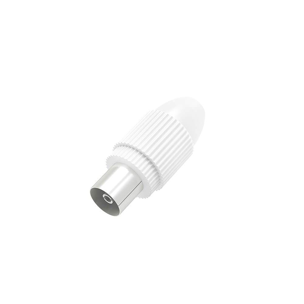 HAMA Antennekontakt Coax Hvit