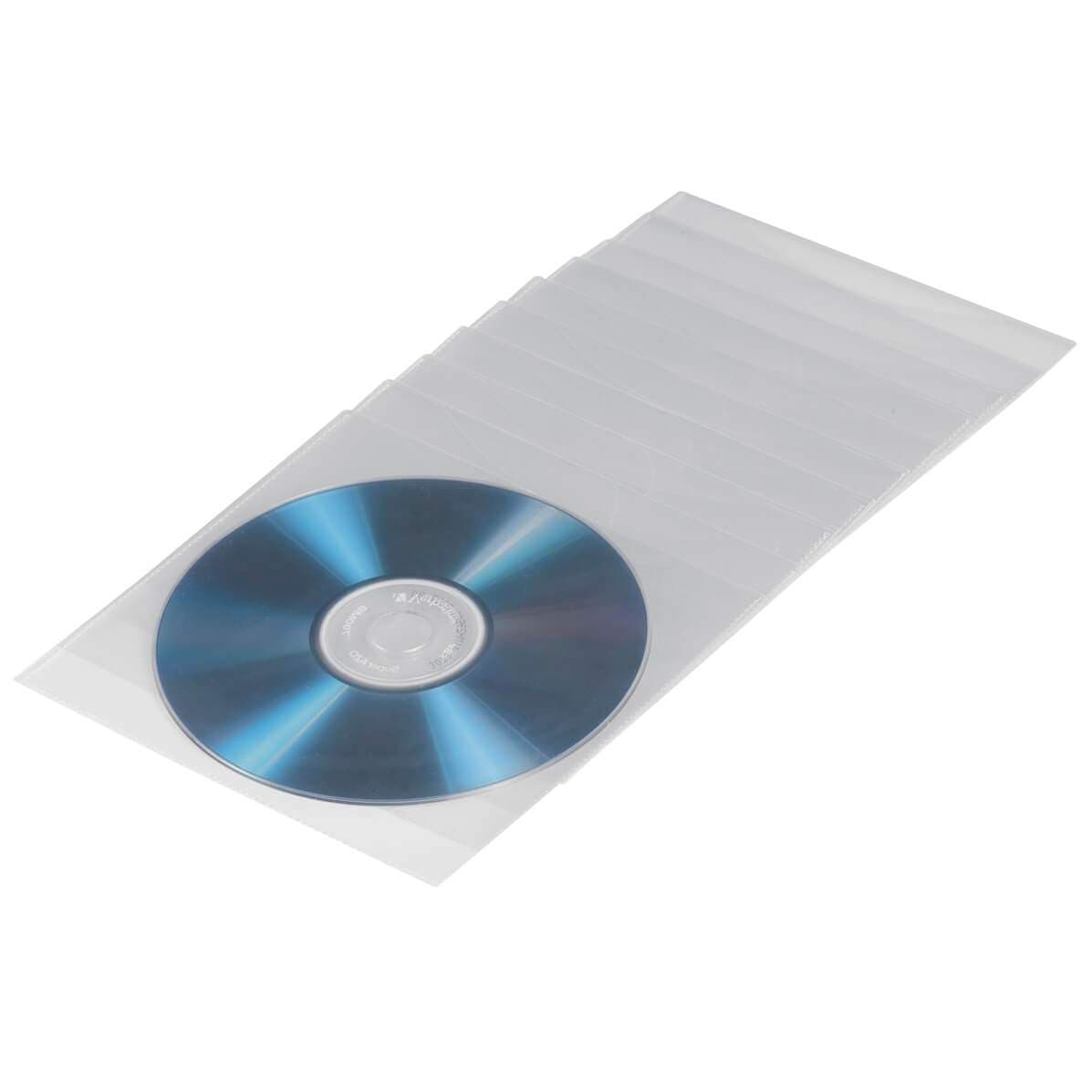 HAMA CD DVD Lomme I PP Transparent 100-pakning