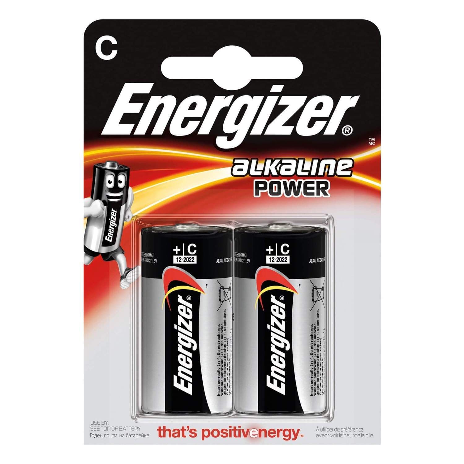 ENERGIZER Batteri C/LR14 Alkaline Power 2-pak