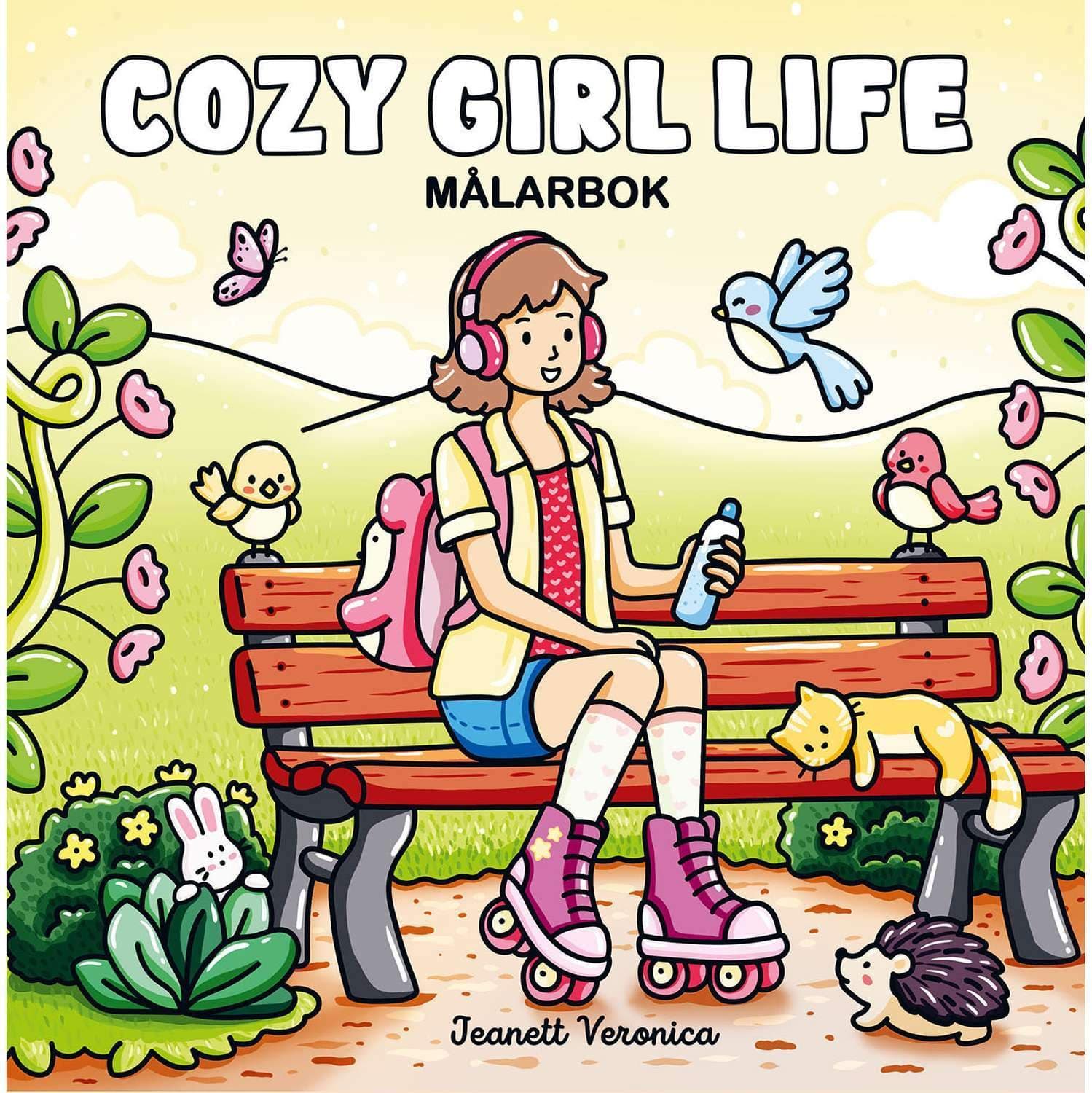 Malebok : Koselig jenteliv