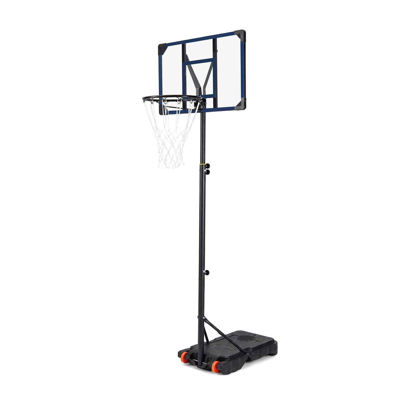 Justerbar barnebasketkurv med hjul og stativ