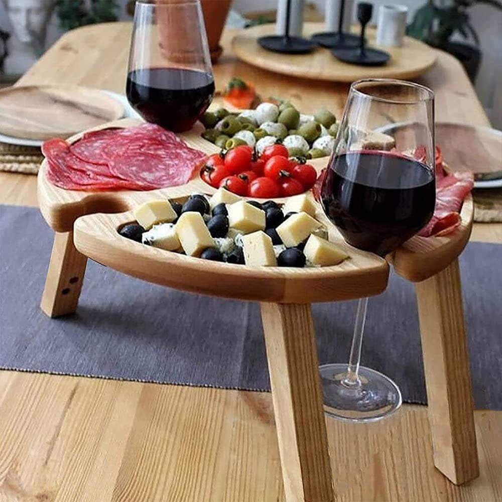 Sammenleggbart Vinbord for Piknik - Tre