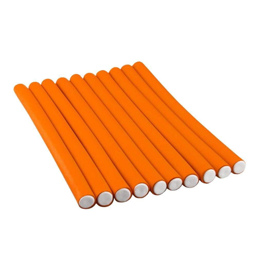 10x Fleksible Hårspoler - 3 cm - Oransje