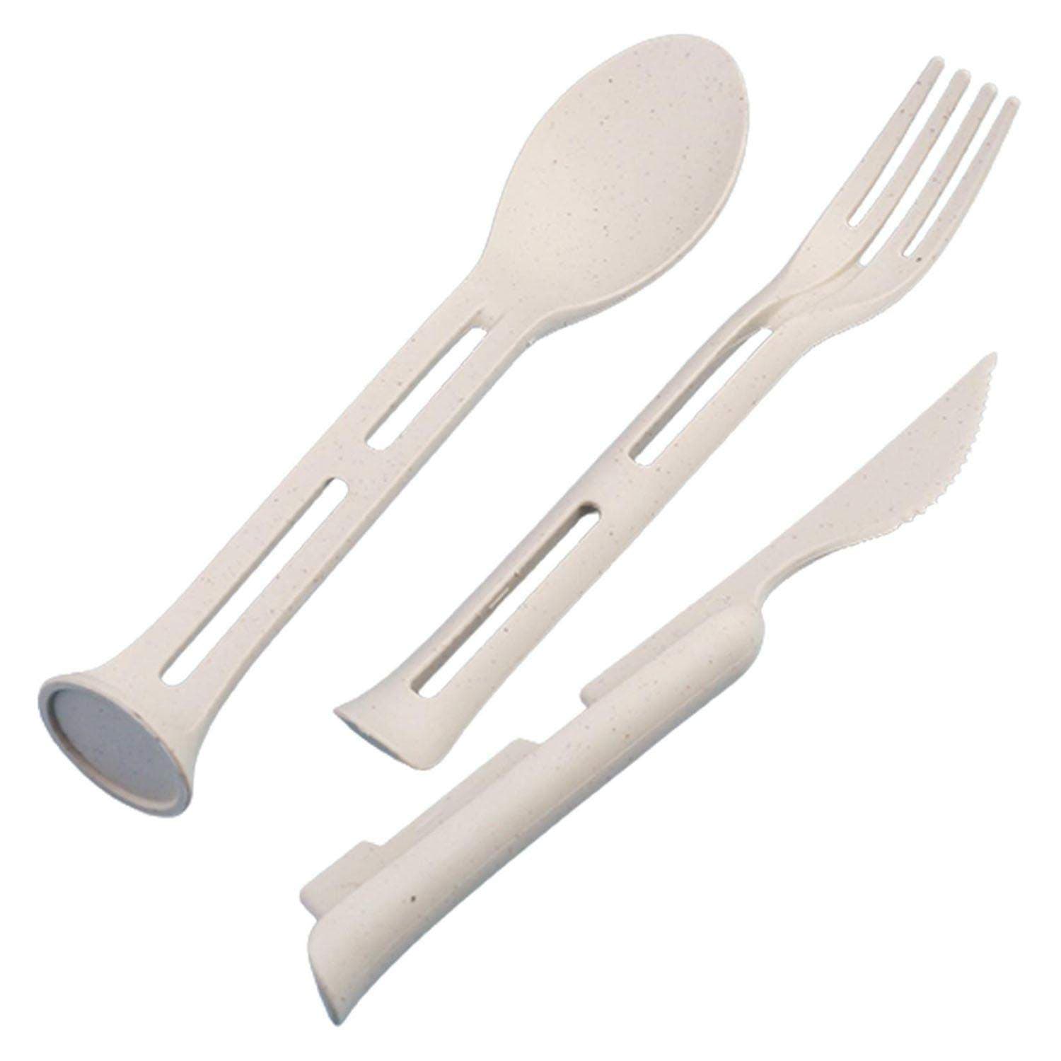 Reisebestikk, 3 stk - Beige