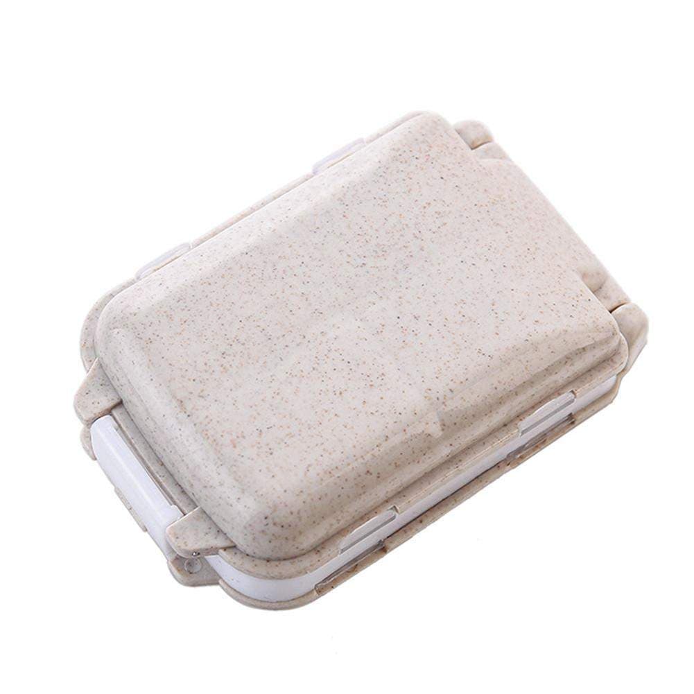 Pilleboks, 8 rom - Beige