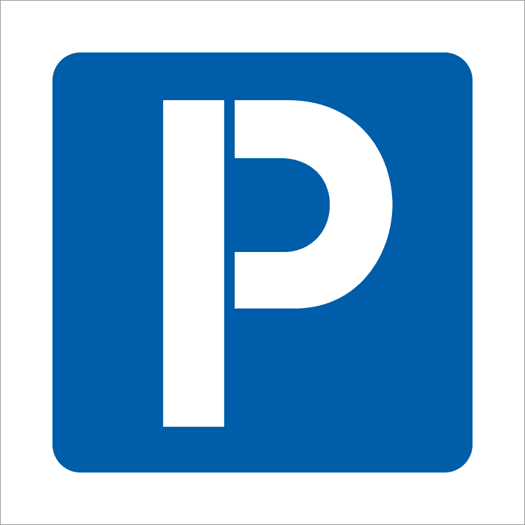 Sjablong for parkering - Plast - 200 x 200 mm