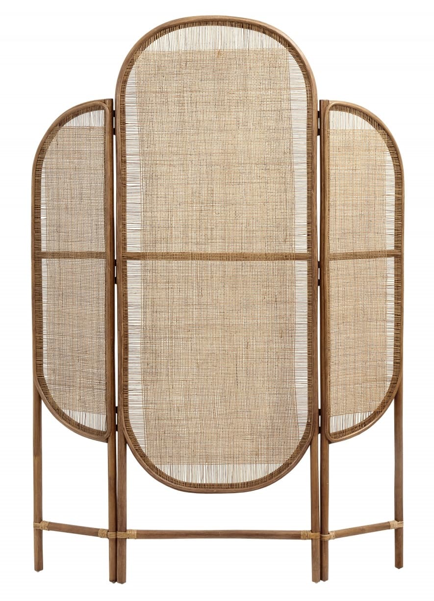 Nordal Rattan folding skjerm med webbing