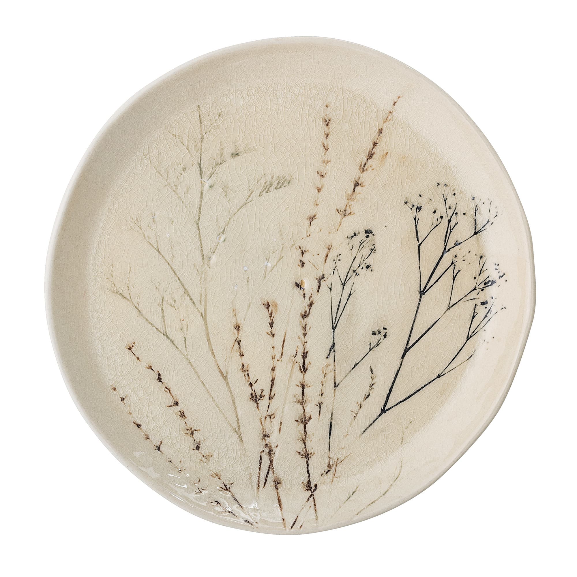 Bloomingville Bea plate naturlig - sett med 6 stk Ø27,5 cm