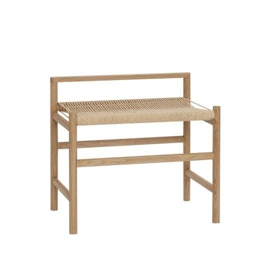 Hubsch Benk eik - natur/off white