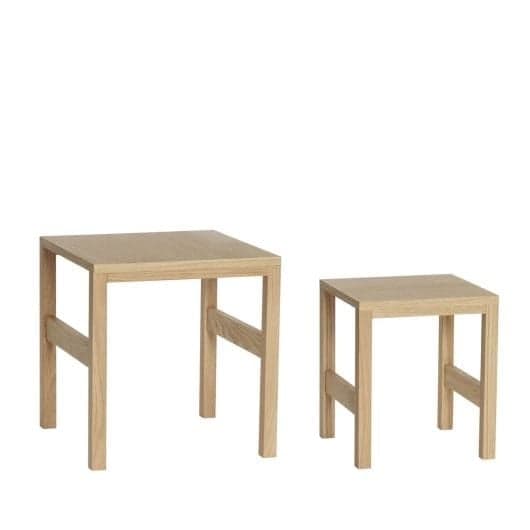 Hubsch Bord eikefiner - sett med 2 stk