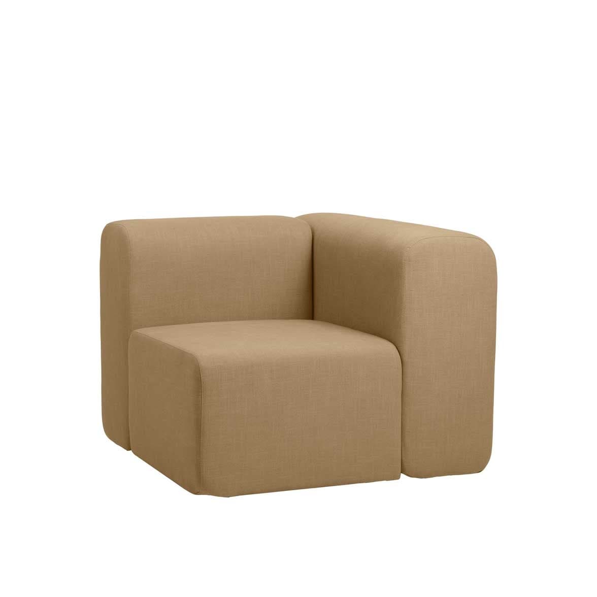 Broste Copenhagen Lagoon sofa modul hjørne venstre - oker