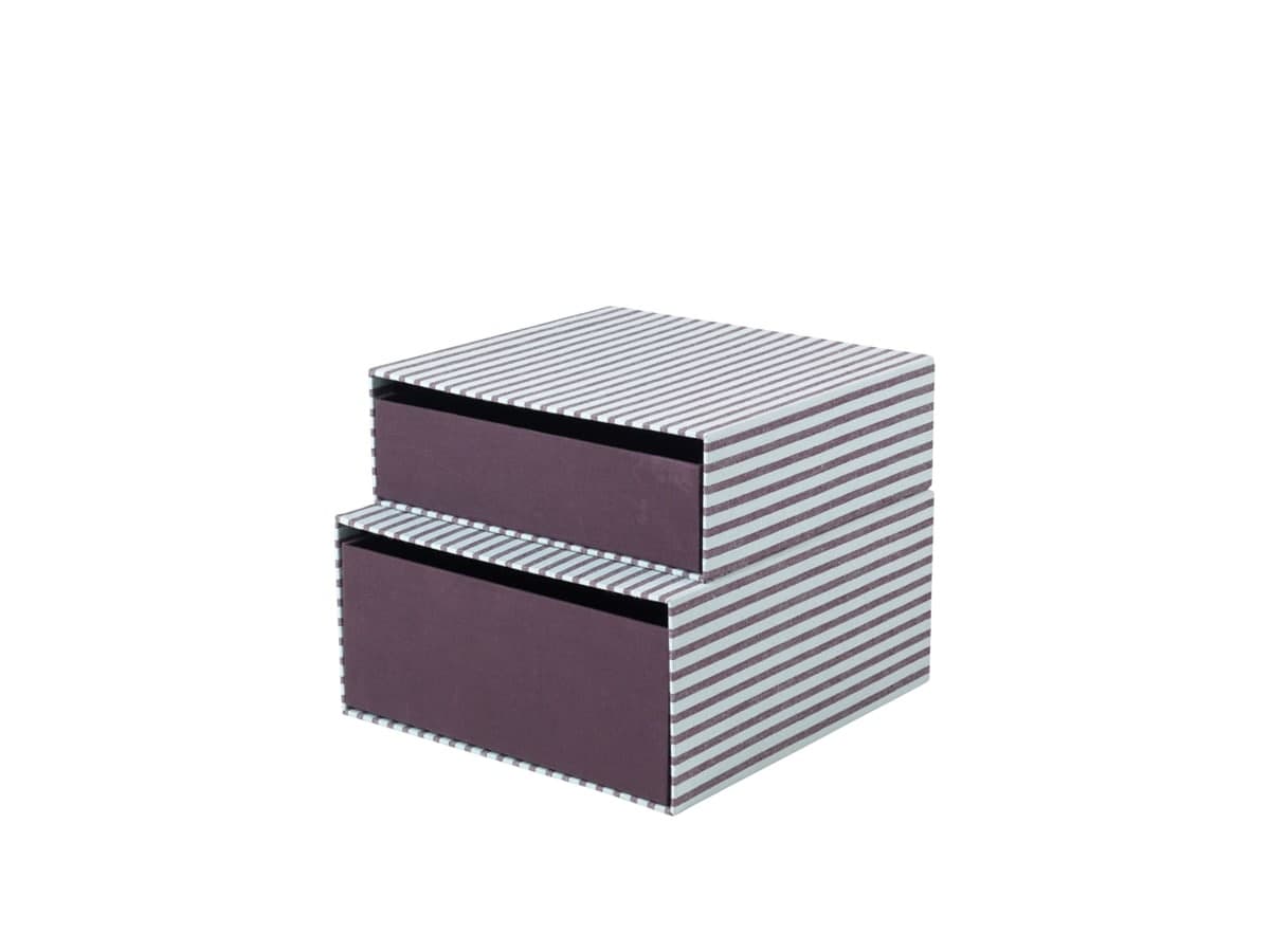Broste Copenhagen Cecelia oppbevaringsbokser bjørnebærvin - 70080496