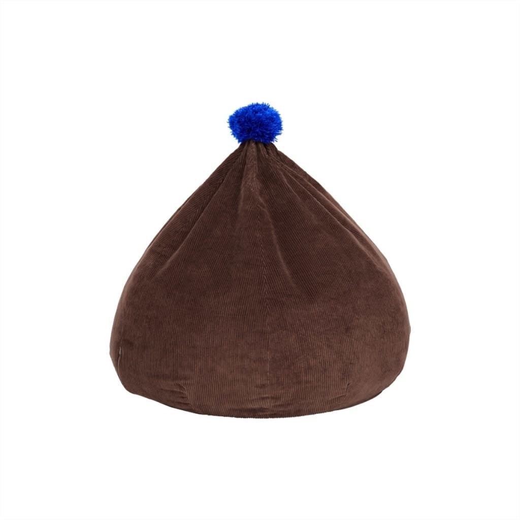 OYOY Beanbag cordfløyel puff choco - M107220